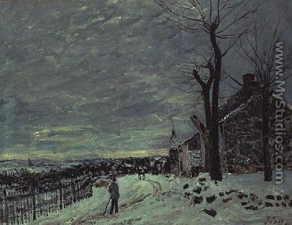 Snow at Veneux-Nadon, c.1880 - Alfred Sisley