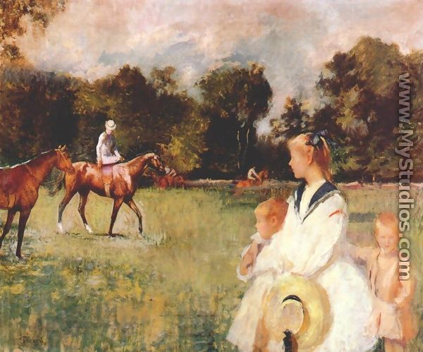 Schooling the Horses, 1902 - Edmund Charles Tarbell