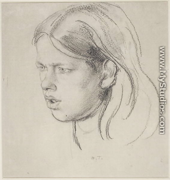 Head of a Girl - Henry Tonks
