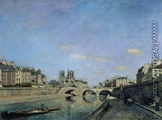 The Seine and Notre Dame in Paris, 1864 - Johan Barthold Jongkind