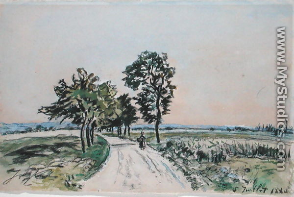 The Cote St. Andre to Grand Lemps Road, 1880 - Johan Barthold Jongkind