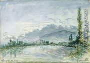 The River Isere at Grenoble, 1877 - Johan Barthold Jongkind
