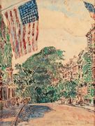 Mount Vernon Street, Boston, 1919 - Childe Hassam