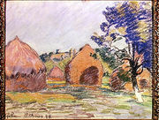 Haystacks at Saint-Cheron - Armand Guillaumin