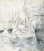 White Boat in the Port  Nice 1881 - Berthe Morisot