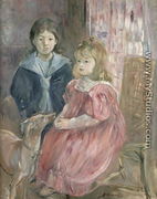 Double portrait of Charley and Jeannie Thomas children of the artist's cousin Gabriel Thomas 1894 - Berthe Morisot