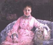 Portrait of a Woman in a pink dress - Berthe Morisot