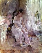 Young Girl Putting on Her Stockings - Berthe Morisot
