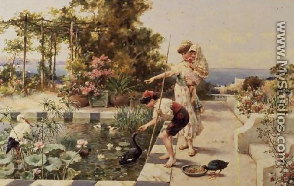 Feeding the Ibis at Corsica, 1902 - William Stephen Coleman