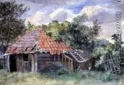 Landscape, with Shed - Thomas Collier