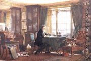 John Ruskin in his study at Brantwood, Cumbria, 1882 - William Gersham Collingwood