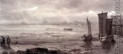 Seashore Study: Low Tide, with Fishing Boats and Fisherfolk - William Collins