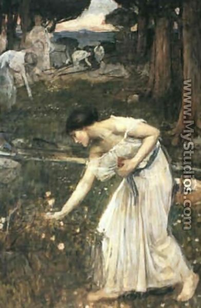 Narcissus  study  1912 - John William Waterhouse
