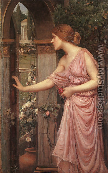 Psyche Opening the Door into Cupids Garden 1904 - John William Waterhouse