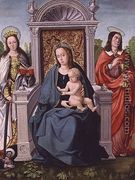 Madonna and Child with St. Catherine and St. John the Evangelist, c.1530-40 - (attr. to) Comontes, Francisco de
