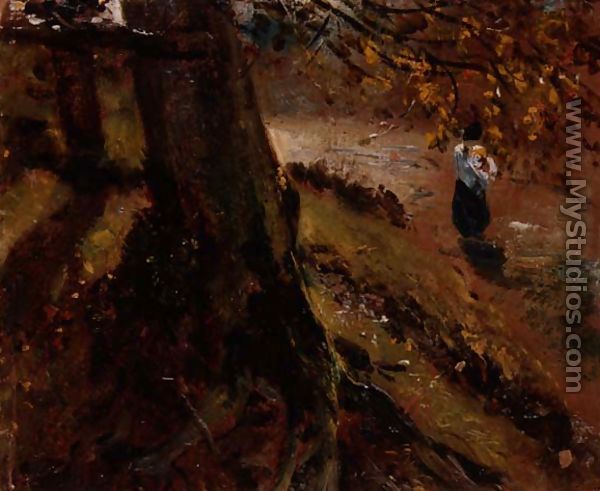 Study of tree trunks - John Constable