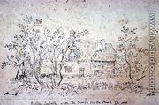 Cottage at East Bergholt, with a well - John Constable