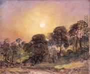 Trees on Hampstead Heath at Sunset - John Constable