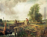 A Boat Passing a Lock - John Constable