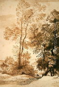 Trees and Deer, after Claude, 1825 - John Constable