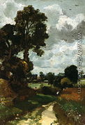 Oil Sketch of Stoke-by-Nayland - John Constable