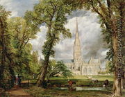 View of Salisbury Cathedral from the Bishop's Grounds  c.1822 - John Constable