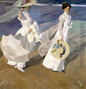 Strolling along the Seashore, 1909 - Joaquin Sorolla y Bastida