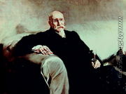 Portrait of Jose Echegaray y Eizaguire (1832-1916) Spanish mathematician and dramatist - Joaquin Sorolla y Bastida