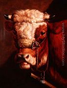 Portrait of a Bull's Head - Thomas Sidney Cooper