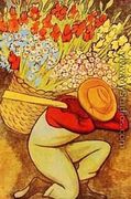 El Vendedor De Flores - Diego Rivera