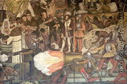 Mural from the series Epic of the Mexican People  1925-35 - Diego Rivera