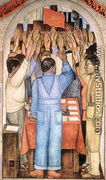 The Protest, from the cycle of the Political Vision of the Mexican People (Court of Fiestas) 1923-24 - Diego Rivera