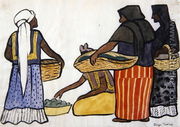 Vendors in the Market, 1935 - Diego Rivera