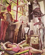 The Painter's Studio 1954 - Diego Rivera