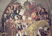 History of Mexico from the Conquest to 1930, detail from a mural in the cycle Epic of the Mexican People, 1929-31 - Diego Rivera