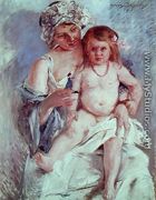 Mother and Child, 1911 - Lovis (Franz Heinrich Louis) Corinth