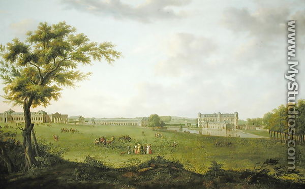 View of the Chateau de Chantilly from the Lawn, 1781 - Hendrik Frans de Cort