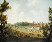 A View of the Royal Palace of Fontainebleau - Hendrik Frans de Cort