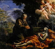 Death of Saint Mary of Egypt - Pietro Da Cortona (Barrettini)