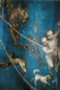 Signs of the Zodiac, detail from the ceiling of the Sala dello Zodiaco, 1579 2 - Lorenzo the Younger (Mantovano) Costa