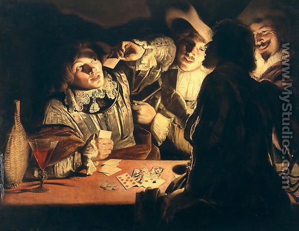 The Card Players c.1620s - Adam de Coster