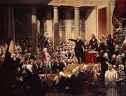 Mirabeau and Monsieur de Dreux-Breze at the Assemblee des Deputes, 23rd June 1789 - Joseph-Desire Court