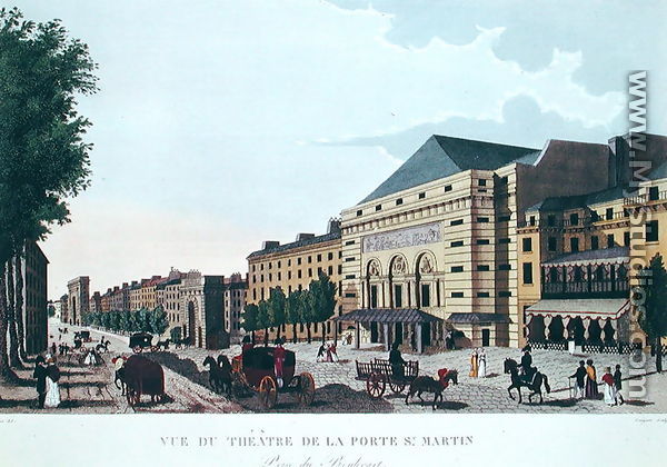 The Theatre de la Porte Saint-Martin. c.1815-20 - Henri  (after) Courvoisier-Voisin