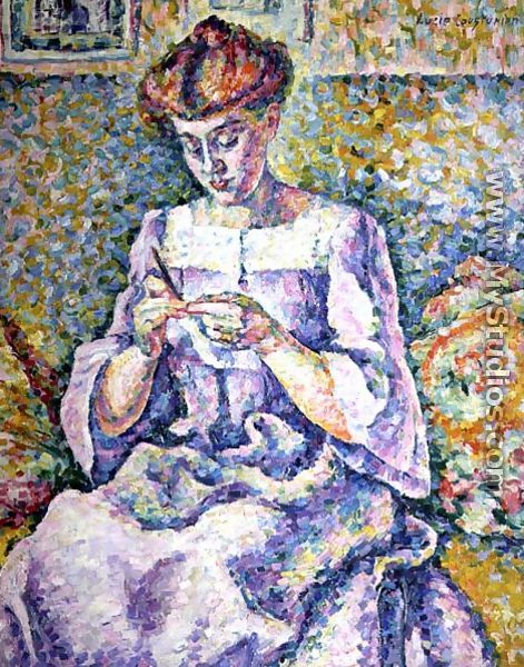Woman Crocheting, 1908 - Lucie Cousturier