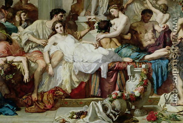 The Romans of the Decadence (detail 3) 1847 - Thomas Couture