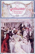 New Year's Eve at the Savoy Hotel, London, cover illustration for The Gentlewoman magazine, Christmas 1910 - Max Cowper