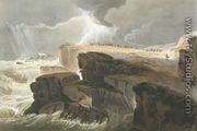 Plate from Book 10 Storm, View on the Coast of Hastings from A Treatise on Landscape Painting - David Cox