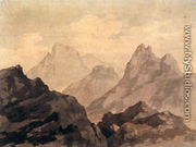 Mountain Tops (A Mountain Study), c.1780 - Alexander Cozens