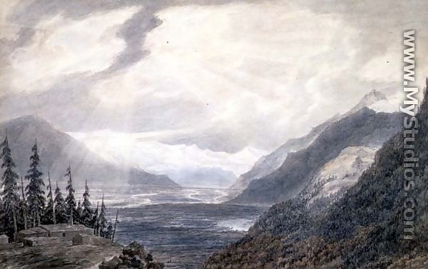 Pays de Valais, near the Lake of Geneva, c.1776 - John Robert Cozens