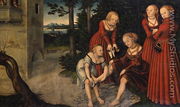 David and Bathsheba, c.1537 - Lucas The Younger Cranach